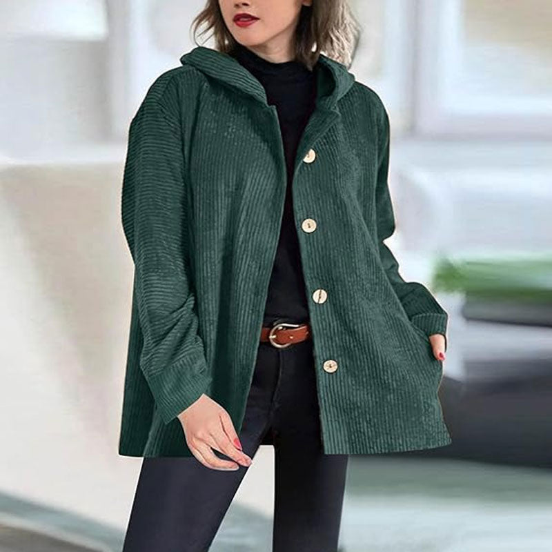 π Casual fluwelen hoodiejas voor de herfst
