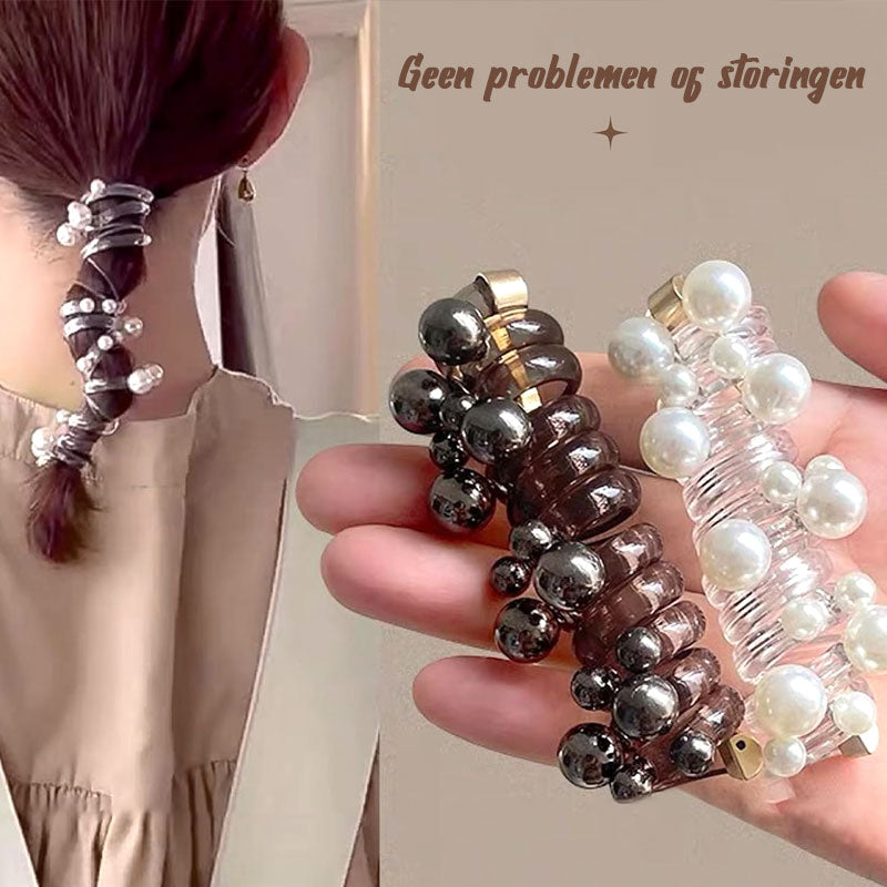 💖Styling✨Parel Rechte Spiraal Haarelastiek