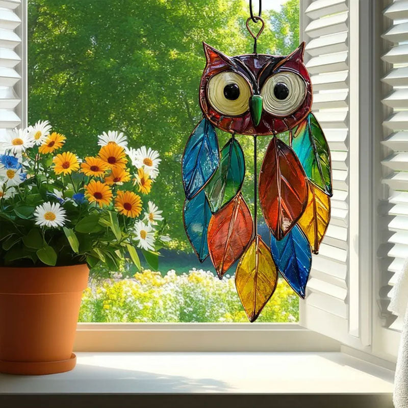 🌟 Kleurrijke uilendecoraties voor ramen en huizen 🦉