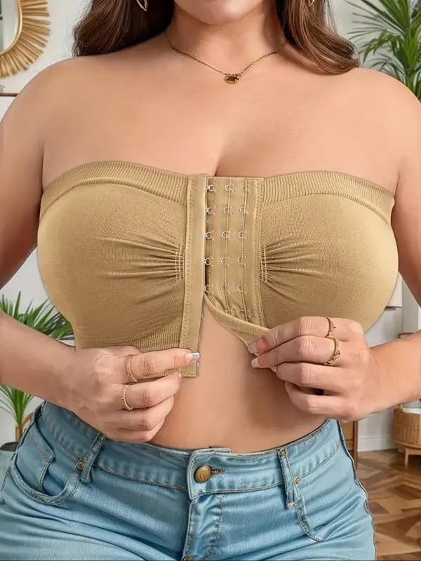 ⌛Koop 2, krijg 1 gratis💞Grote strapless bh met ademende sluiting aan de voorkant