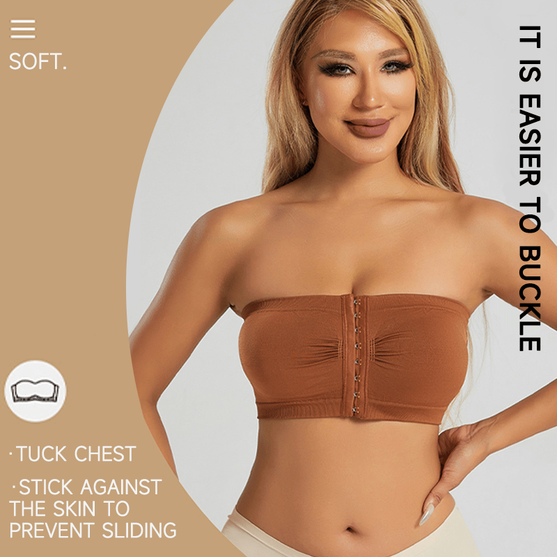 ⌛Koop 2, krijg 1 gratis💞Grote strapless bh met ademende sluiting aan de voorkant