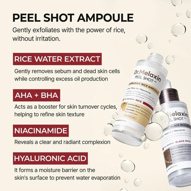 šā”Meer dan 50.000 stuks verkocht! Binnenkort uitverkochtš„š„ Peel Shot Glow Rice Ampoule Du