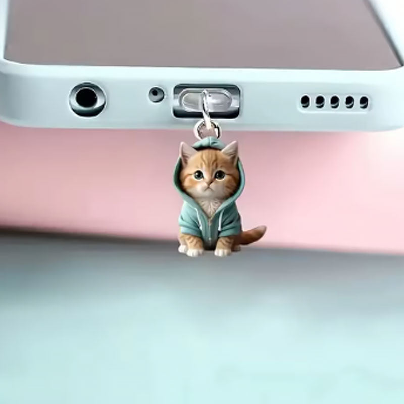 🐱Stofplug voor kat mobiele telefoo🐾