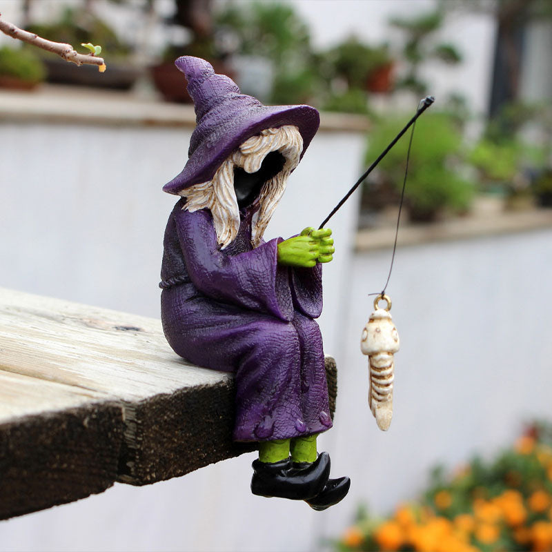 🧙♀️Voeg een vleugje magie toe aan je huis en bonsai🎣Vis Heks Decoratie