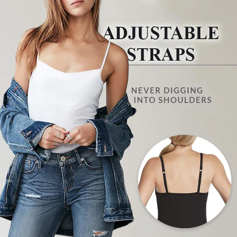 ⏳Beperkte tijd aanbieding🥰Tank met ingebouwde bh