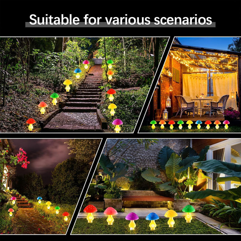 🍄☀️ Zonne-paddestoelverlichting– Verlicht uw tuin met fantasie en magie!✨