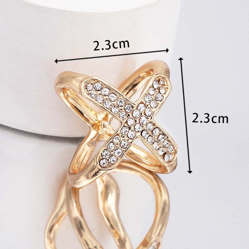 💫Koop 1 , Krijg 1 gratis✨Sjaalring met strass