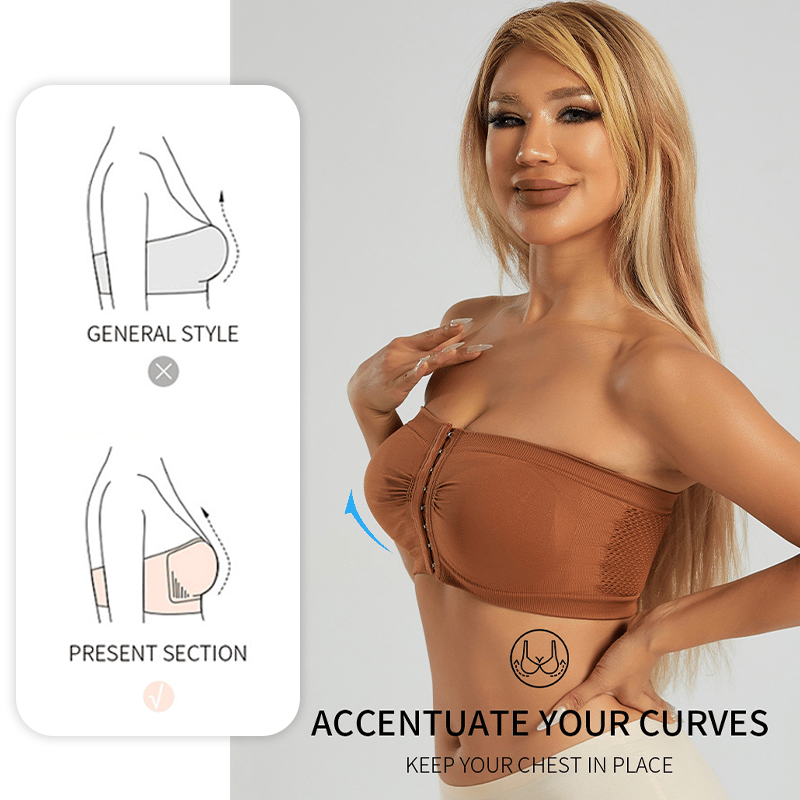 ⌛Koop 2, krijg 1 gratis💞Grote strapless bh met ademende sluiting aan de voorkant