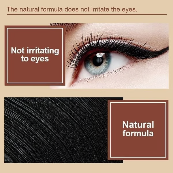 šNatuurlijke, zwarte, langdurige gel eyeliner, waterdicht, natuurlijke formule, veilig en onschadelijk, zacht en gemakkelijk te verwijdere