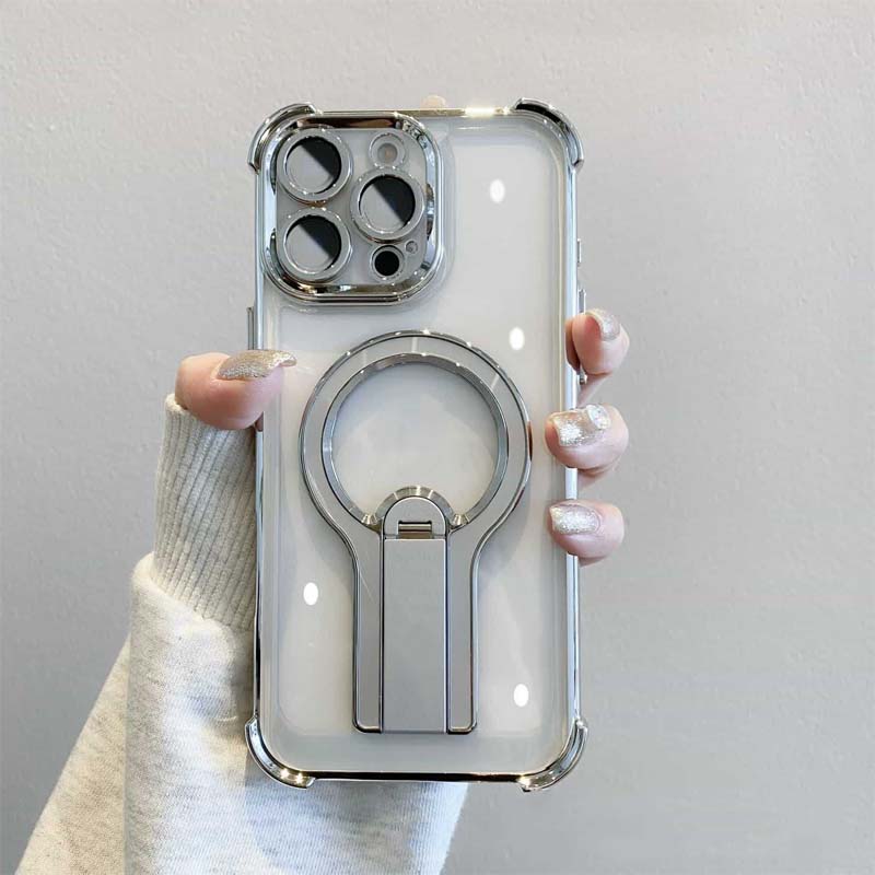 ✨Vier-hoek anti-val magnetische beugel mobiele telefoon cas