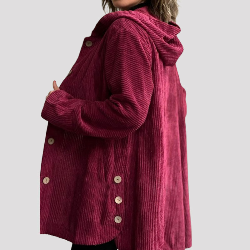 π Casual fluwelen hoodiejas voor de herfst