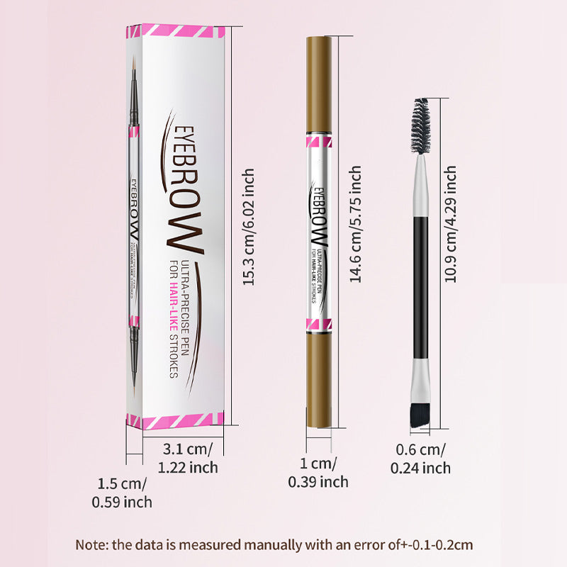 π Dubbelzijdig wenkbrauwpotlood β definieer je make-up nauwkeurig! β¨ Inclusief wimperborsteltj