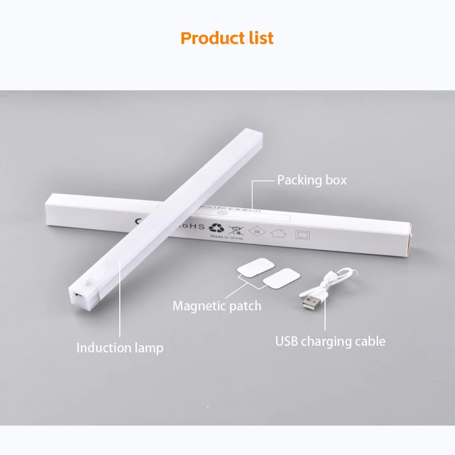 🔥Tijdelijk aanbod - oplaadbare LED-lamp, geen stoten nodig, slimme sensor, magnetisc