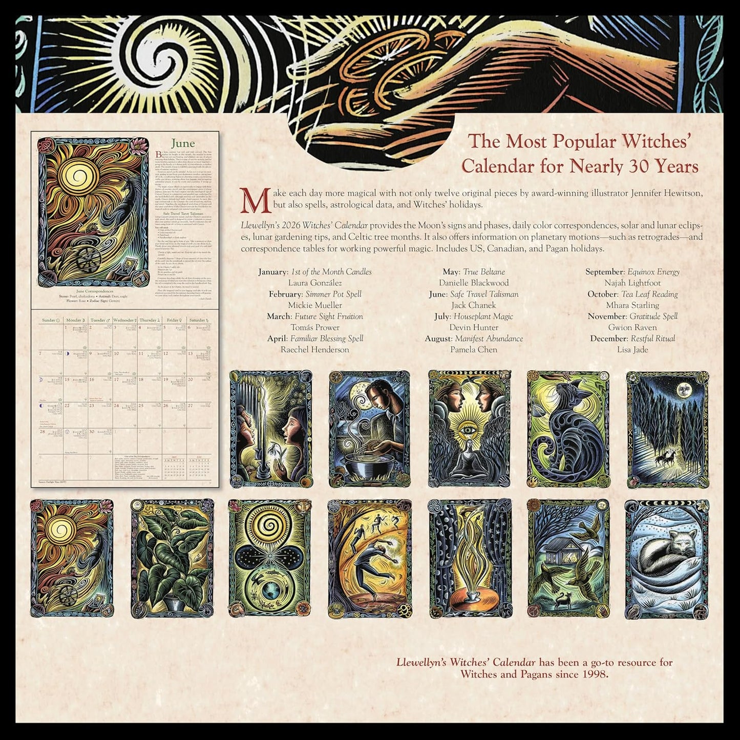 🔮✨ 2026 Heksenkalender🌙 Llewellyn's Magische Heksenkalender – Ontdek het mystieke ritme van het jaar
