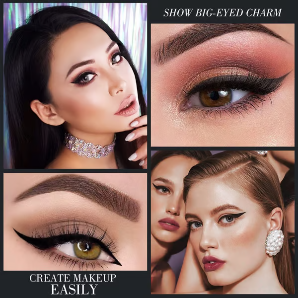 šNatuurlijke, zwarte, langdurige gel eyeliner, waterdicht, natuurlijke formule, veilig en onschadelijk, zacht en gemakkelijk te verwijdere