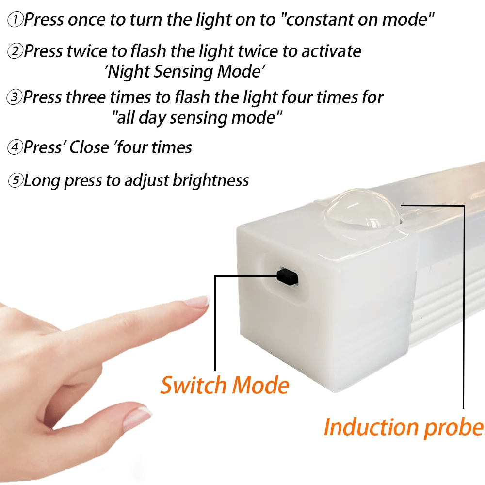 🔥Tijdelijk aanbod - oplaadbare LED-lamp, geen stoten nodig, slimme sensor, magnetisc