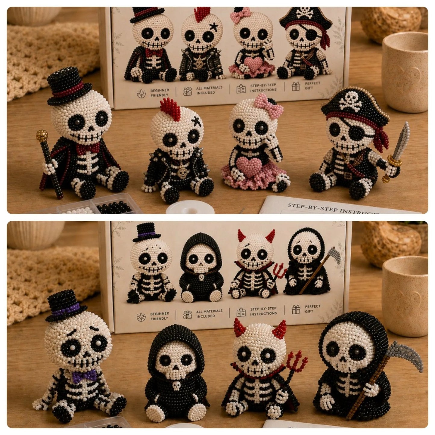 🔥Laatste dag 50% Korting 💀 3D Kralen Skelet DIY-set