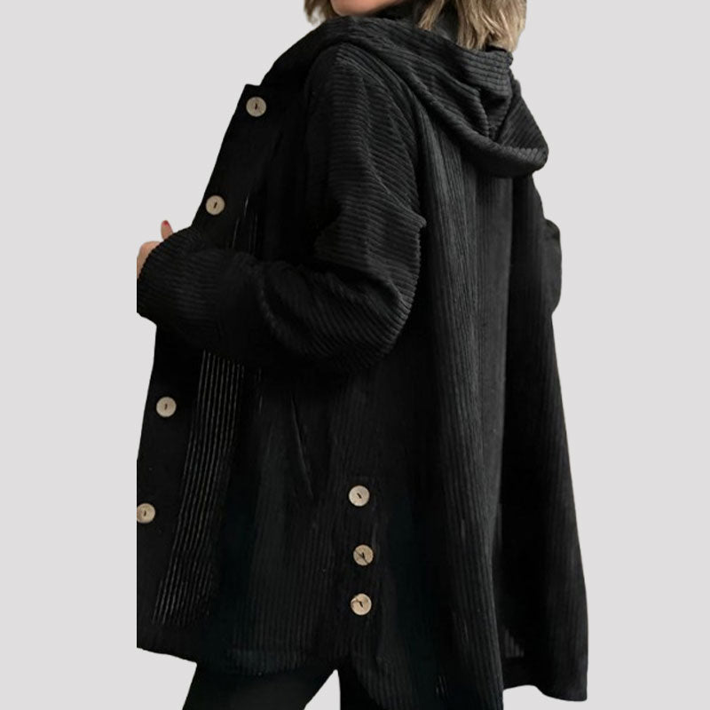 π Casual fluwelen hoodiejas voor de herfst