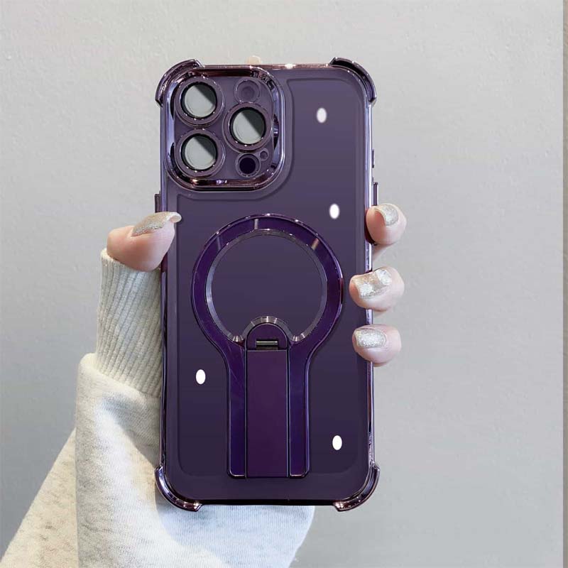 ✨Vier-hoek anti-val magnetische beugel mobiele telefoon cas