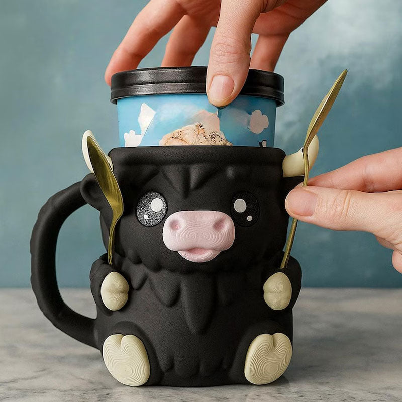 🐮 Schattige koeienkoelhouder — ‘Perfect voor het bewaren van suikerklontjes of andere drankaccessoires’ ❄️