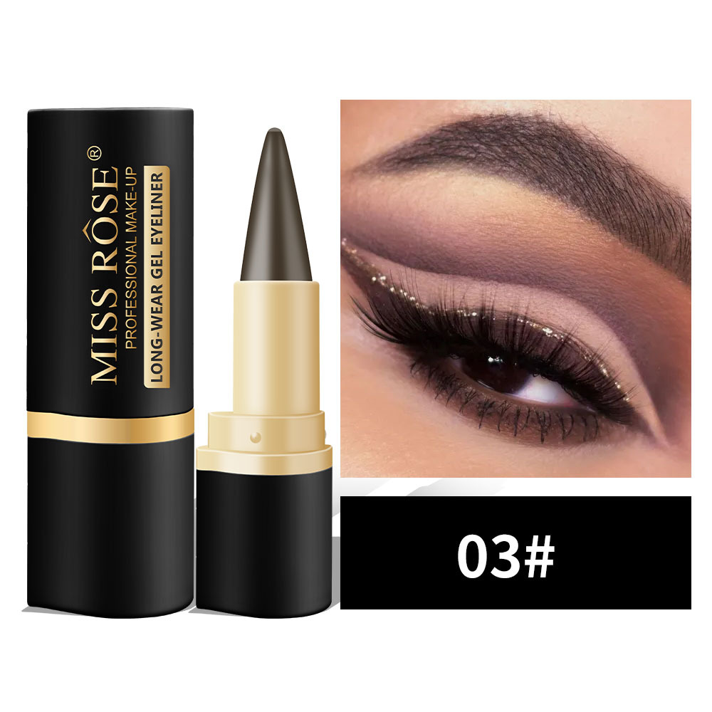 šNatuurlijke, zwarte, langdurige gel eyeliner, waterdicht, natuurlijke formule, veilig en onschadelijk, zacht en gemakkelijk te verwijdere