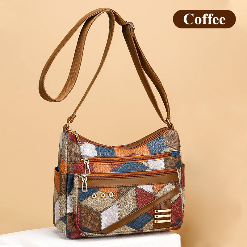⌛De speciale aanbieding van deze week🔥Vintage Tas Met Geometrisch Patroon En Verstelbare Band👜