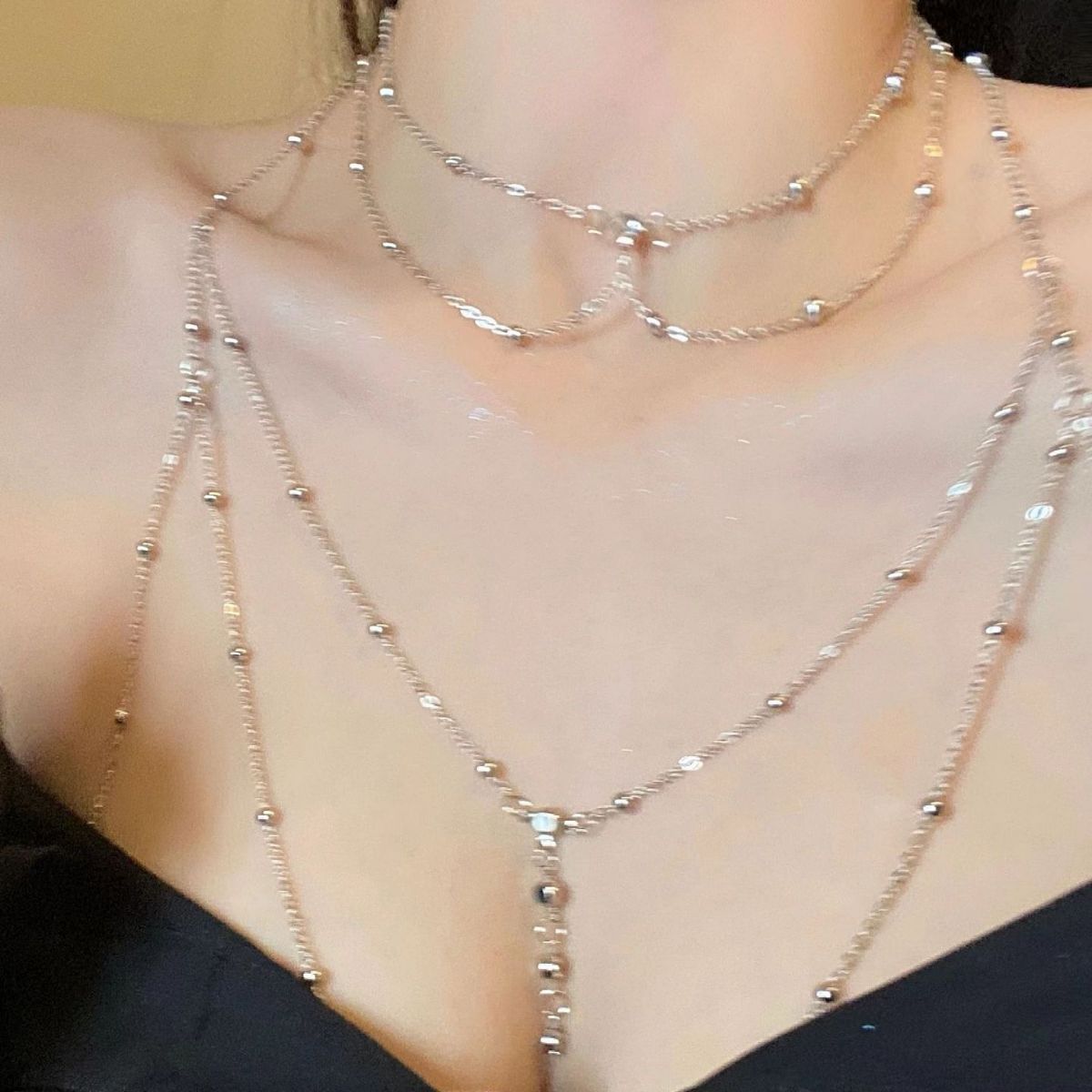💖✨Diamanten hanger kwast ketting borstkettin