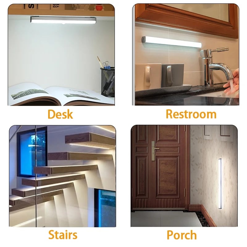 🔥Tijdelijk aanbod - oplaadbare LED-lamp, geen stoten nodig, slimme sensor, magnetisc