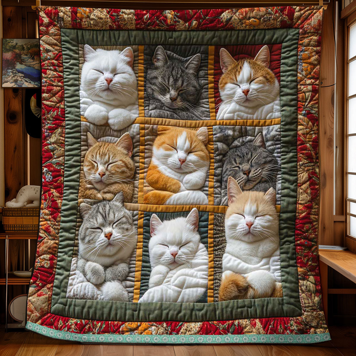 Slapende Koninklijke Kattendeken