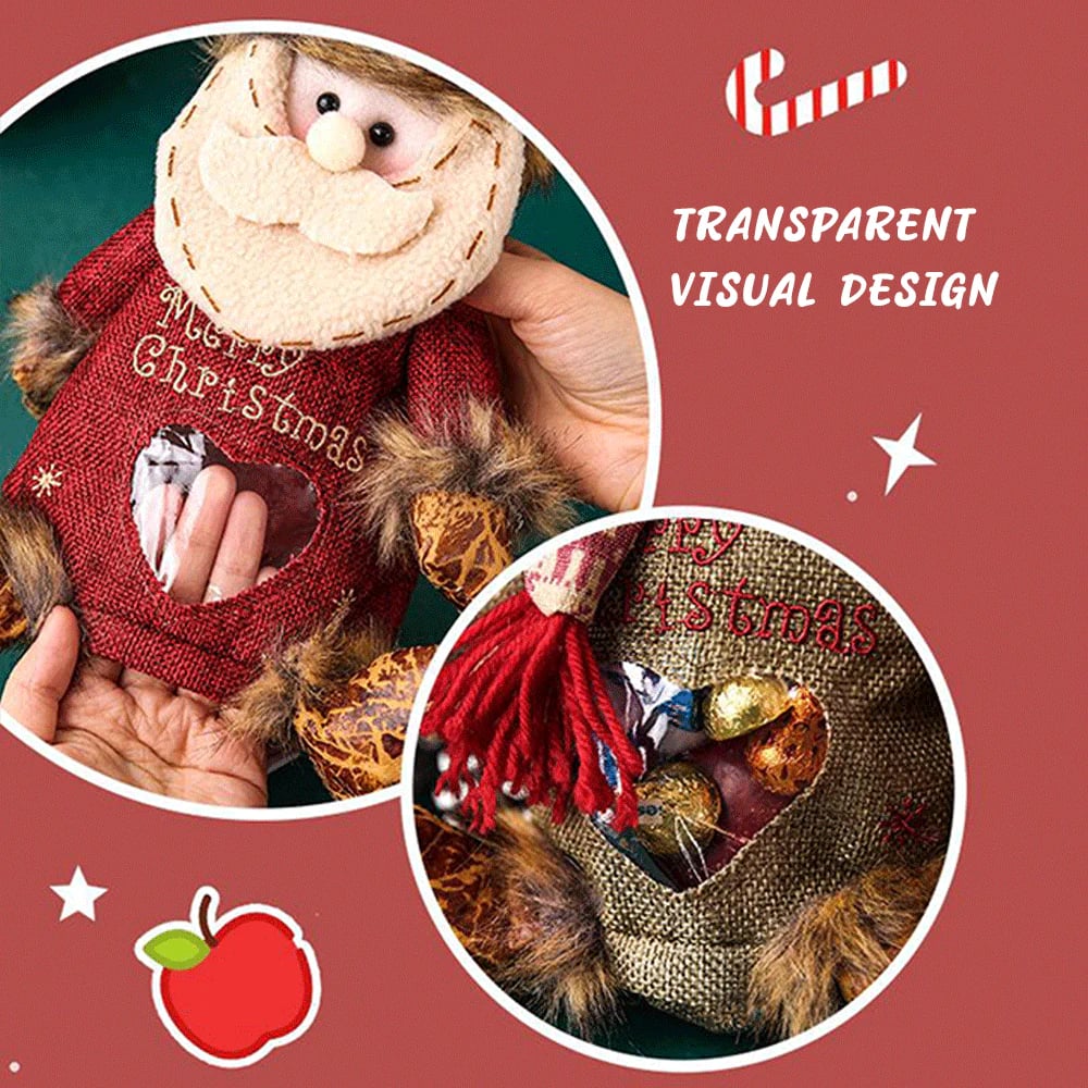 🎉Bereid je van tevoren voor op Kerstmis 🎉Kerstcadeautassen met ritsontwer