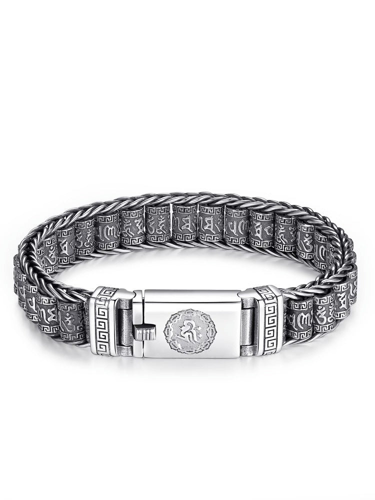 ๐ 50% KORTING! ๐ Tibetaans gebedswielarmband โ 925 sterling zilver, gelukshanger & Valentijnsdagcadeau
