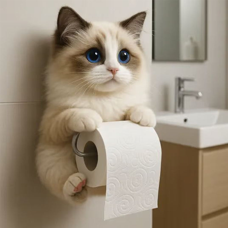 ⌛Specials van deze wee🧻Toiletpapierhouder voor katten aan de muur🐾