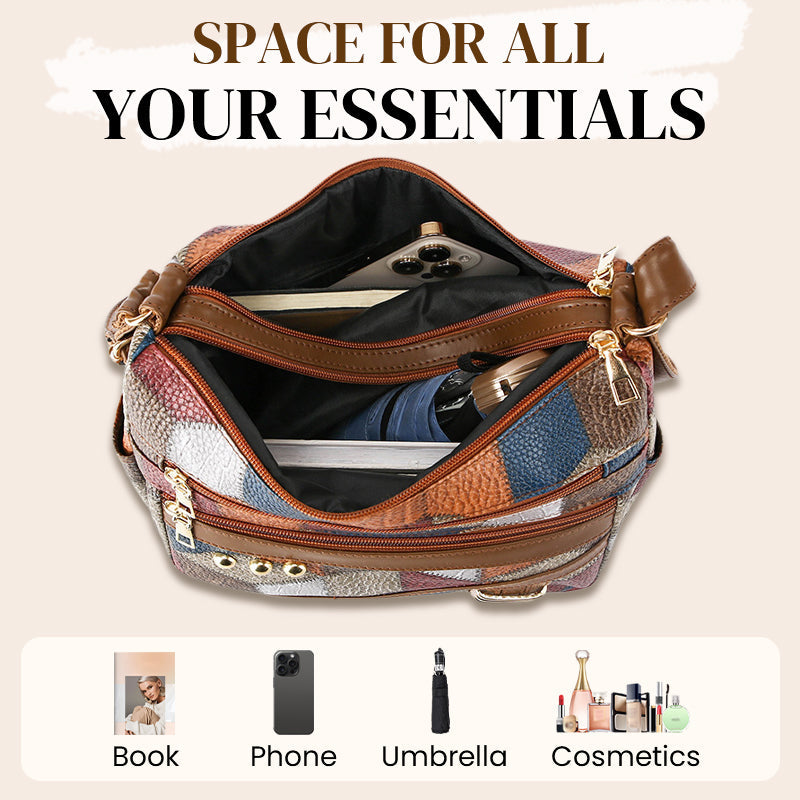 ⌛De speciale aanbieding van deze week🔥Vintage Tas Met Geometrisch Patroon En Verstelbare Band👜