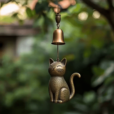⏳Actuele aanbieding: 60% korting🐱Handgemaakte retro kattenwiegklo