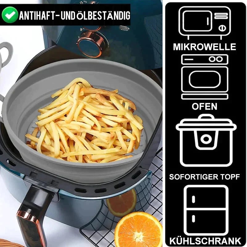 ❤️ Hoge temperatuurbestendigheid| Airfryer grillpan van siliconen