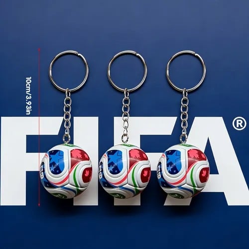 ⚽ Sleutelhanger WK 2026 VS-MEX-CAN: Draag de sportgeest overal met je mee ✨