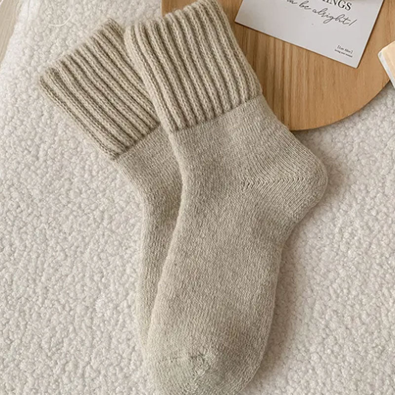 🌟Koop 1, krijg er 4 gratis🧦 Warme wollen sokken tot halverwege de kuit – perfect voor herfst en winter