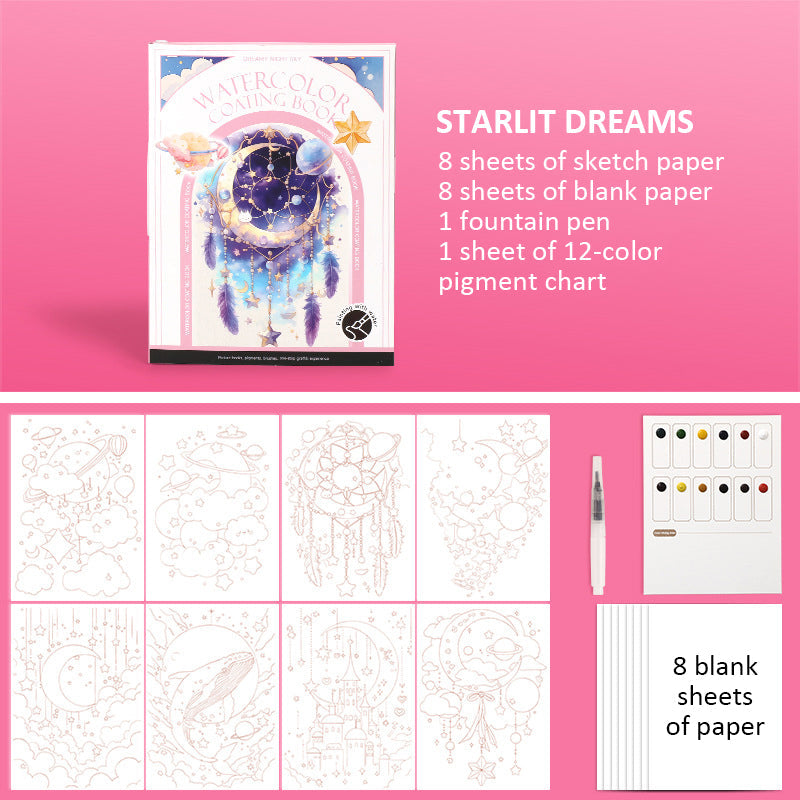 🔥Het populairste schilderij van deze maand | Draagbaar aquarel schetsboek