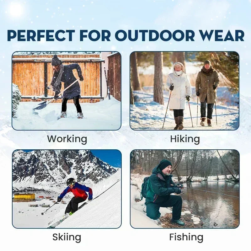 ✨ Unisex – extra zachte en warme fleece-gevoerde waterafstotende broek