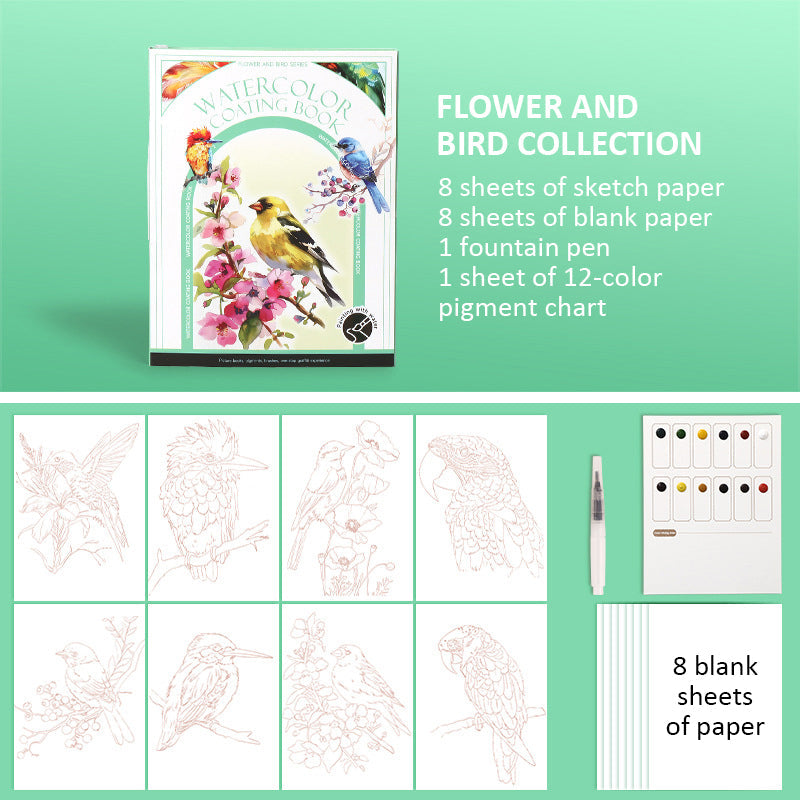 🔥Het populairste schilderij van deze maand | Draagbaar aquarel schetsboek