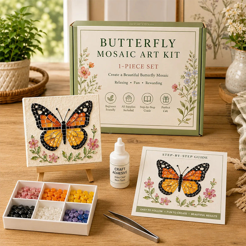 🌻🏡 Zelfmaak Mozaïek Kit voor Cottage Tuin – Maak jouw eigen meesterwerk