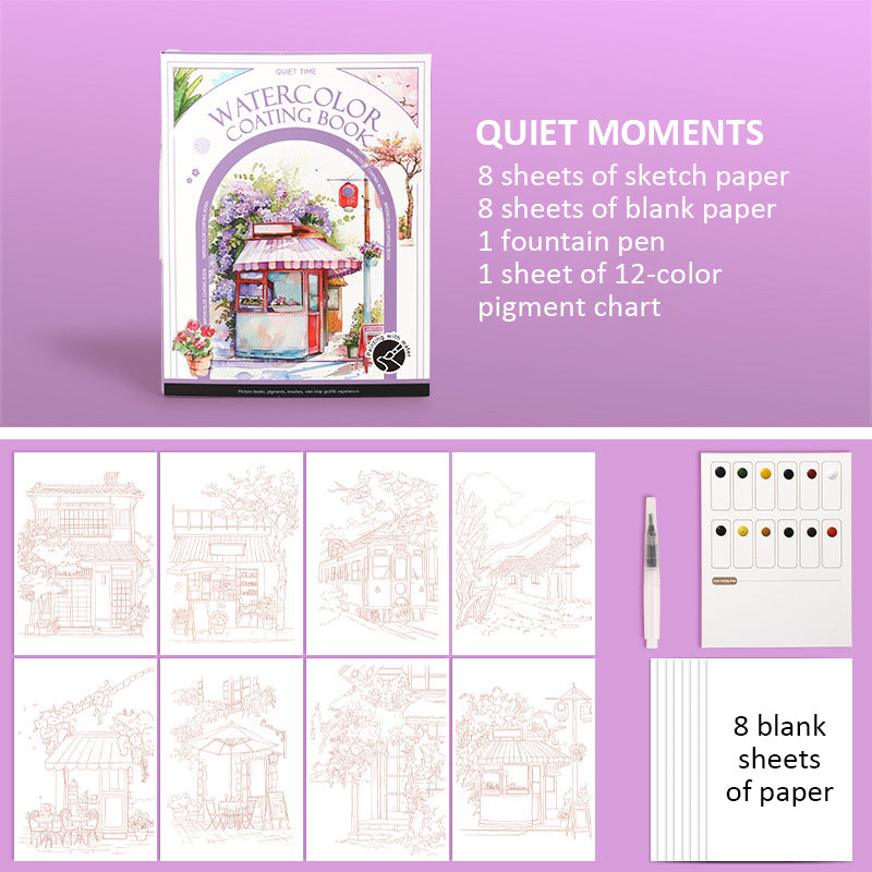 🔥Het populairste schilderij van deze maand | Draagbaar aquarel schetsboek