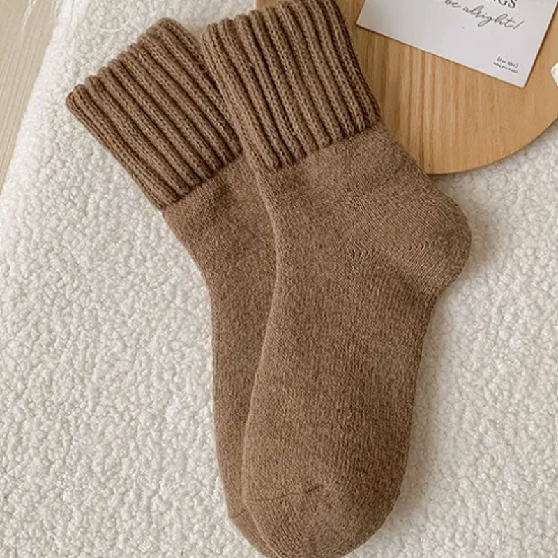 🌟Koop 1, krijg er 4 gratis🧦 Warme wollen sokken tot halverwege de kuit – perfect voor herfst en winter