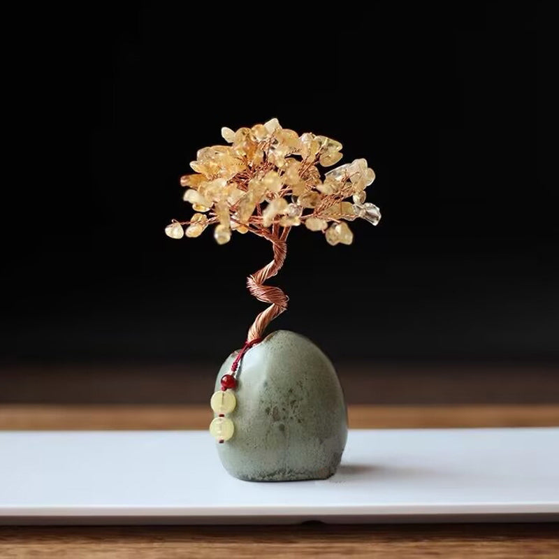 ✨ Kristallen Boom Ornament · Handgemaakt Energie Decor