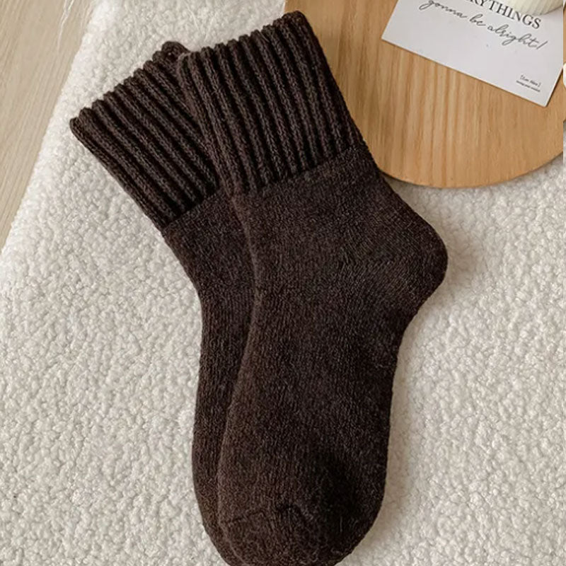 🌟Koop 1, krijg er 4 gratis🧦 Warme wollen sokken tot halverwege de kuit – perfect voor herfst en winter
