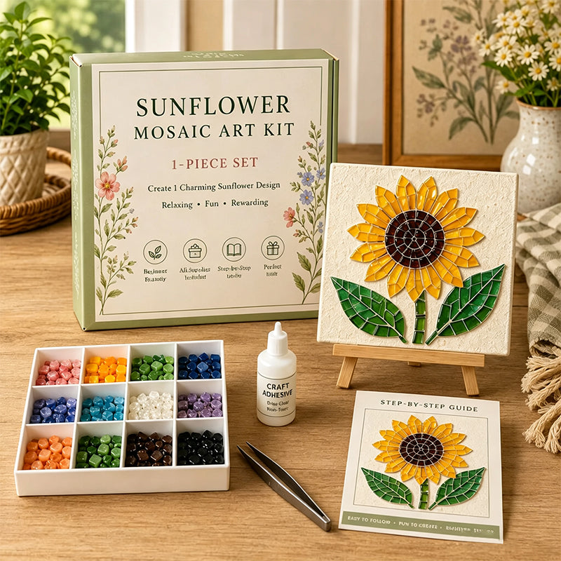 🌻🏡 Zelfmaak Mozaïek Kit voor Cottage Tuin – Maak jouw eigen meesterwerk