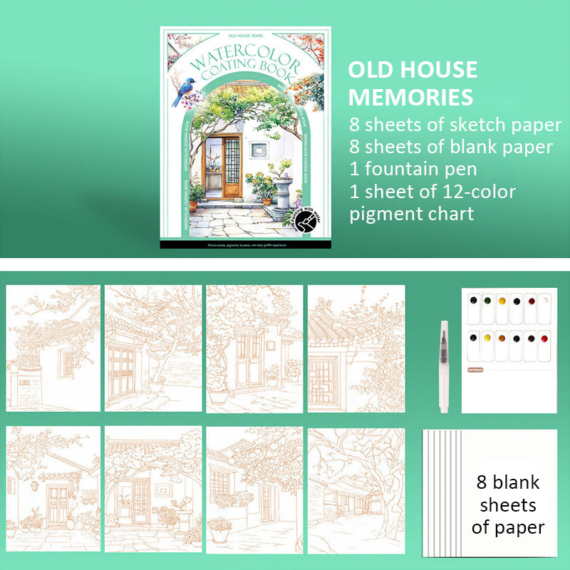 🔥Het populairste schilderij van deze maand | Draagbaar aquarel schetsboek