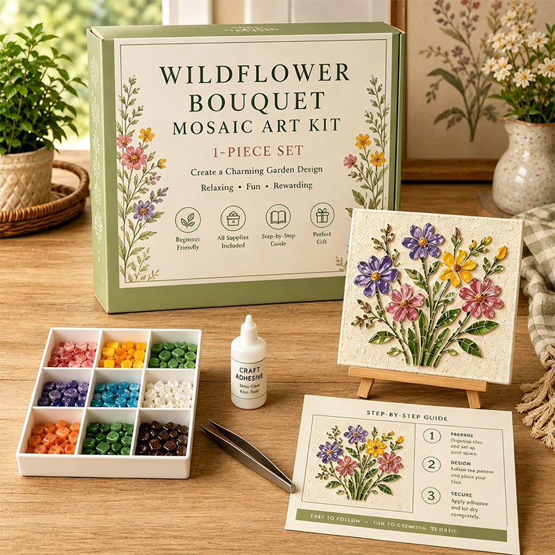 🌻🏡 Zelfmaak Mozaïek Kit voor Cottage Tuin – Maak jouw eigen meesterwerk