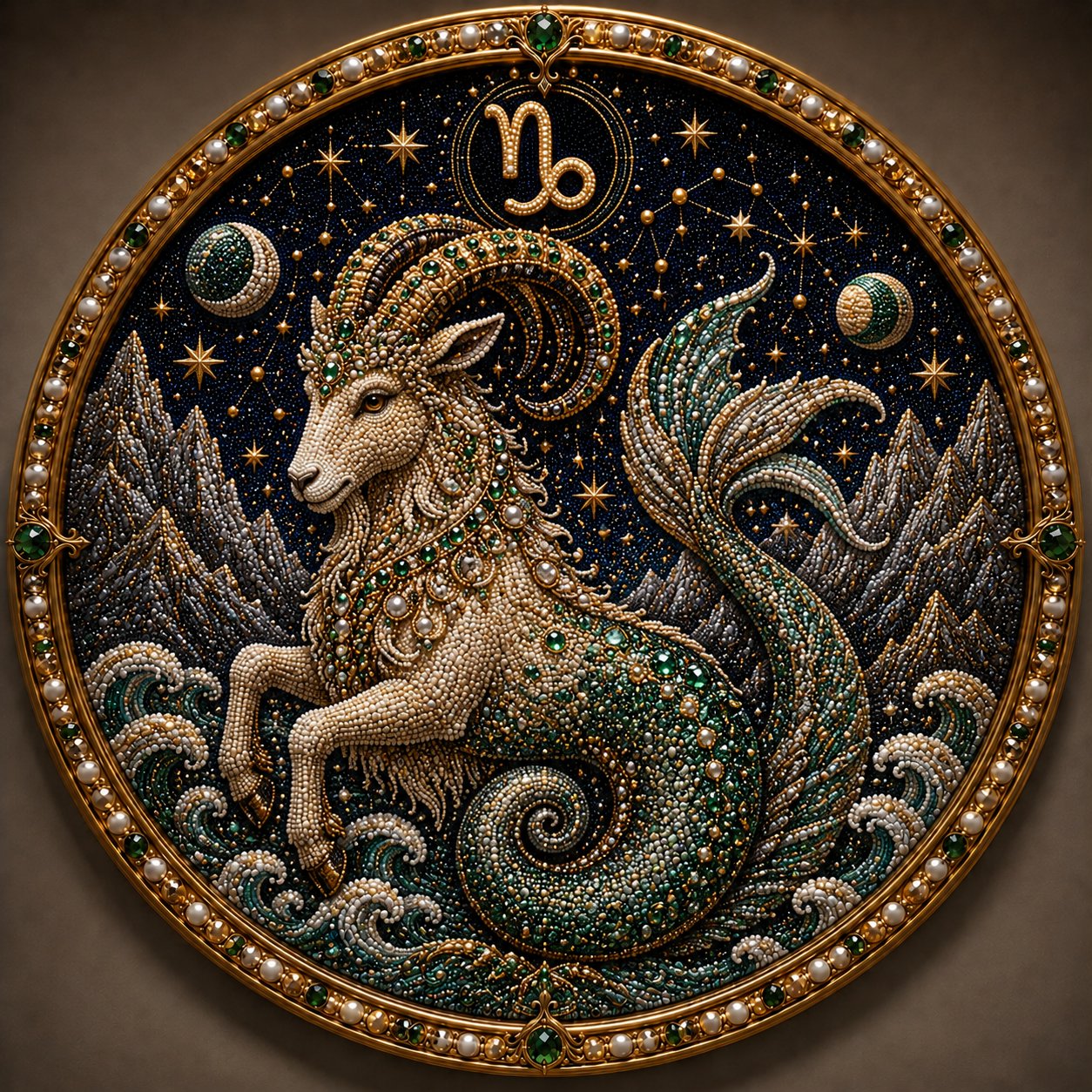 🌙 Magie Aan Je Muur! Luxe 3D Zodiak Parel Kunst Voor Een Sfeervol Huis 🔮