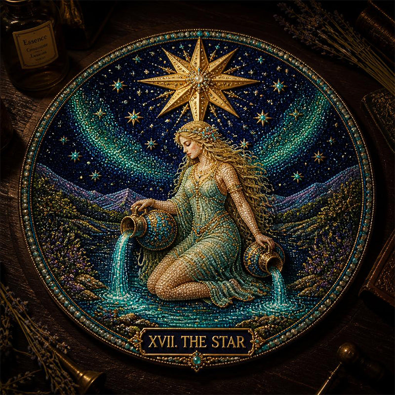 🧘‍♀️ Vind Jouw Heilige Licht: Grote Arcana Tarot Diamantkunst 🌘